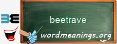 WordMeaning blackboard for beetrave